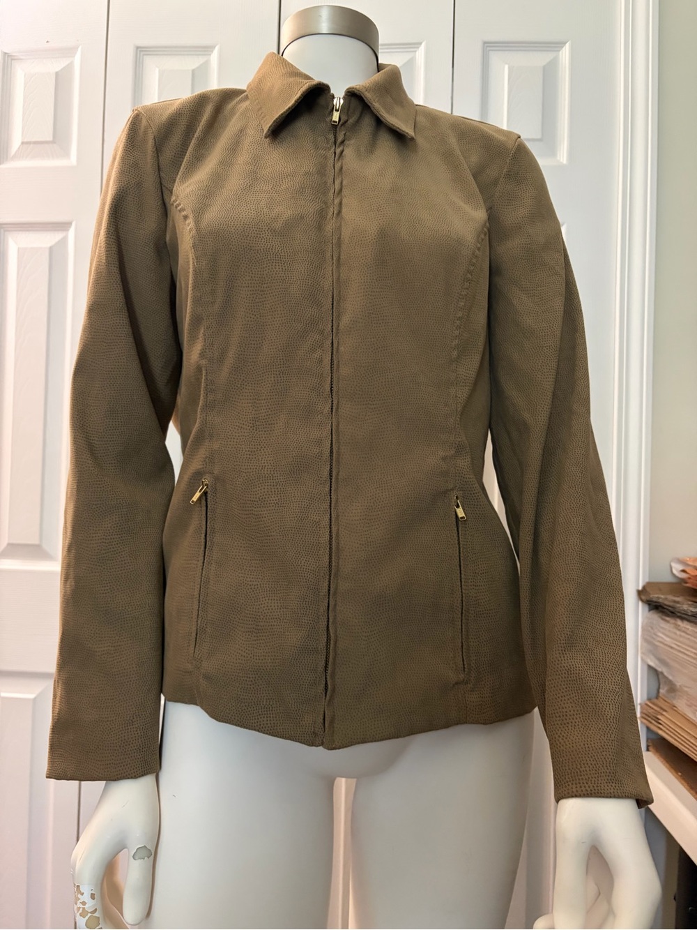 Courtenay vintage 90s Y2K zip front casual jacket - size 10
